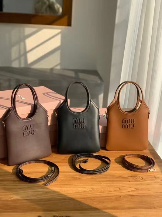 2025 New Minimalist Heather Color Mini Tote Bag Women's  Basket One-shoulder Crossbody Shopping Bag