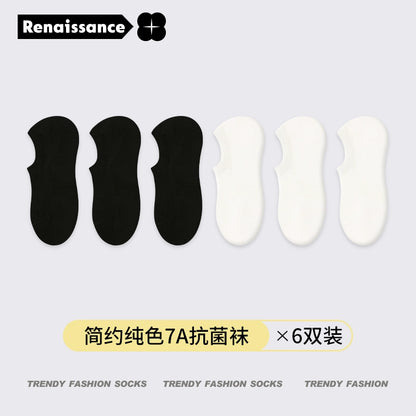 Spring Summer Cute Cartoon Japanese Styles Thin Shallow Non-slip Invisible Boat socks