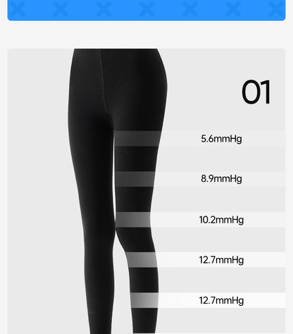 2025 Spring Autumn Simple Women's Slimming Pressure Pantyhose No-drop Black Long Pantyhose Socks