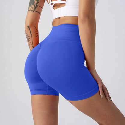 2025 Summer New High Waist Hip Pants Women's Sports Tummy Control Cycling Tights Three-quarter Yoga Shorts